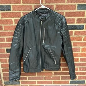 H&M Medium Leather Jacket. Pretty stylish and modern leather jacket.